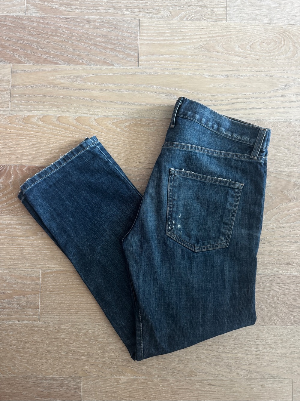 CURRENT & ELLIOT LOW RISE BOYFRIEND DISTRESSED JEANS | SIZE 27